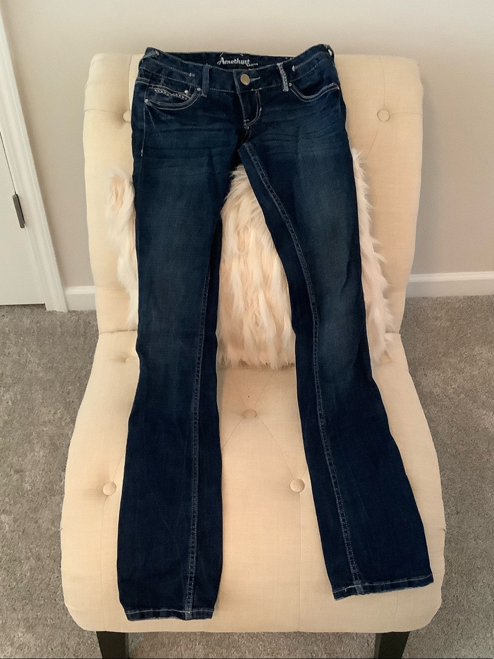 Amethyst Jeans Dark Blue Women's Boot Cut Jeans